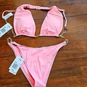 LSpace Pink Bikini BRAND NEW with tags. Size medium top, large bottoms